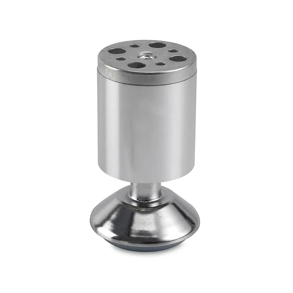 PATA MUEBLE ALUMINIO CILINDRICA UND 10CM