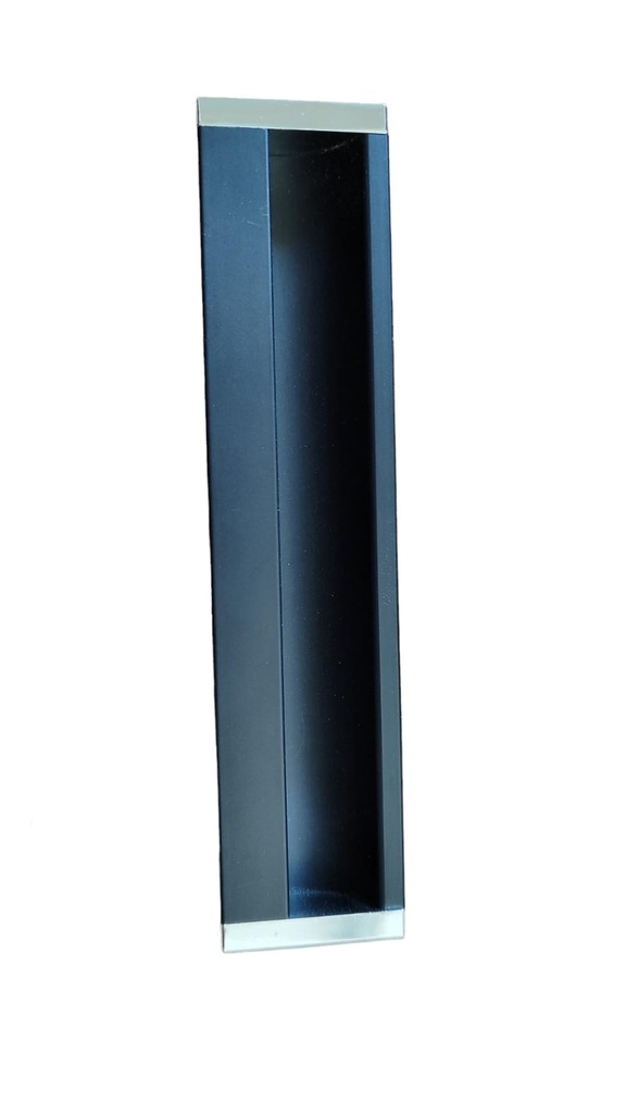 TIRADERA 3557 EMBUTIR NEGRO MATE RECTANGULAR 128MM