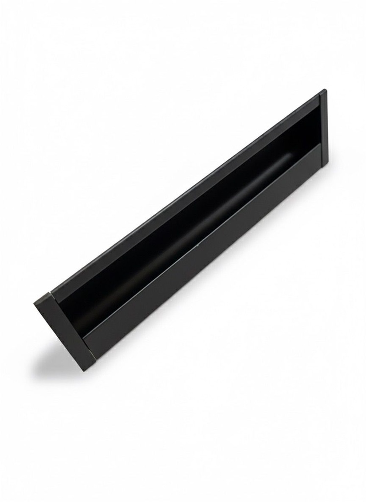 TIRADERA 3557 EMBUTIR NEGRO MATE RECTANGULAR 128MM