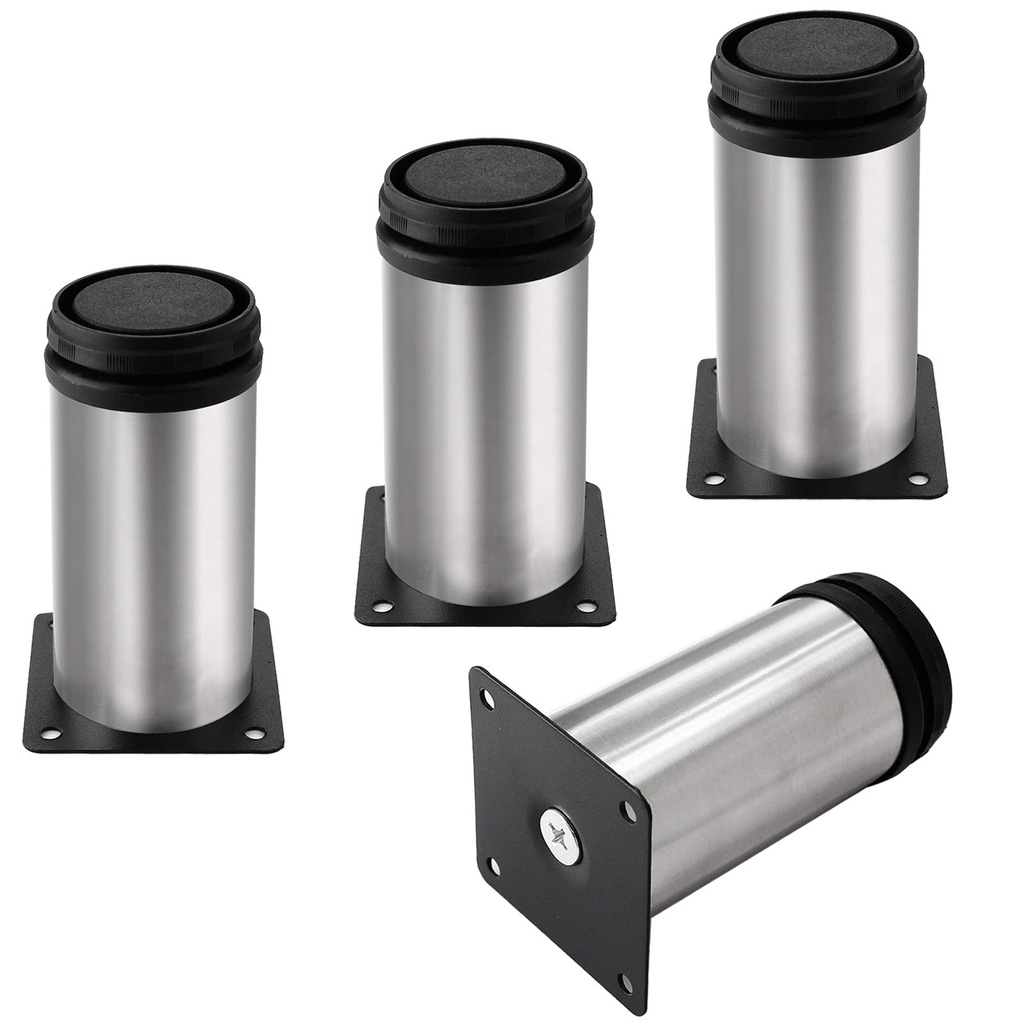 PATA MUEBLE INOXIDABLE CILINDRICA UND 10CM