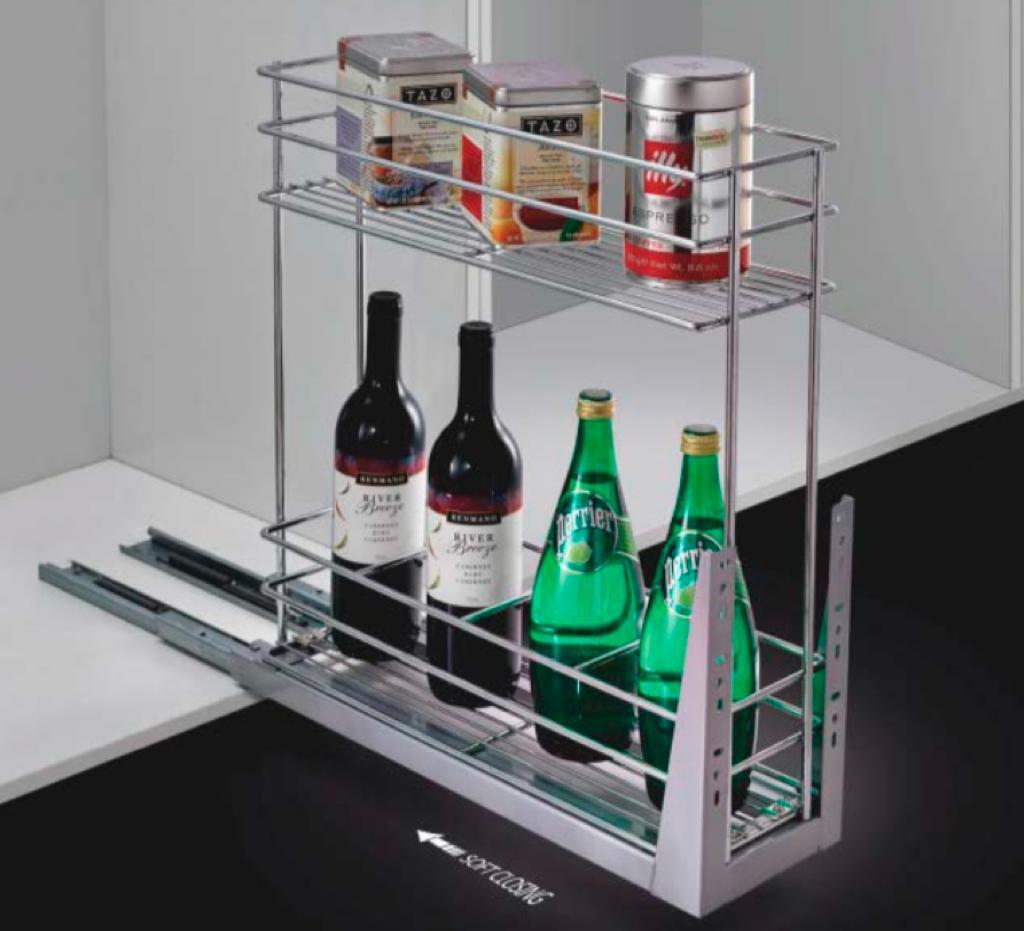 ESPECIERO 300MM CROMADO RIEL OCULTO