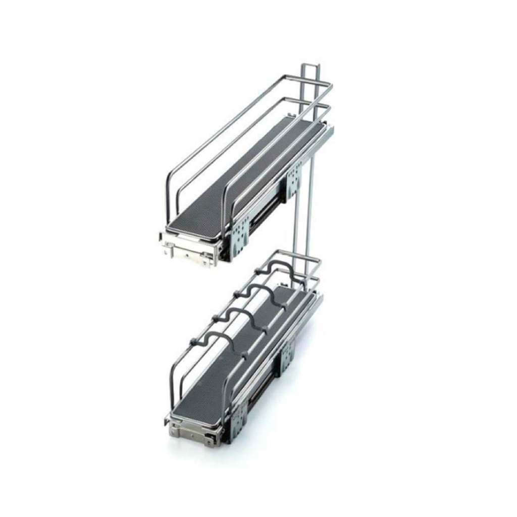 ESPECIERO 200MM 2 NIVELES GRIS ANTI-SLIP IZQUIERDO IT22335