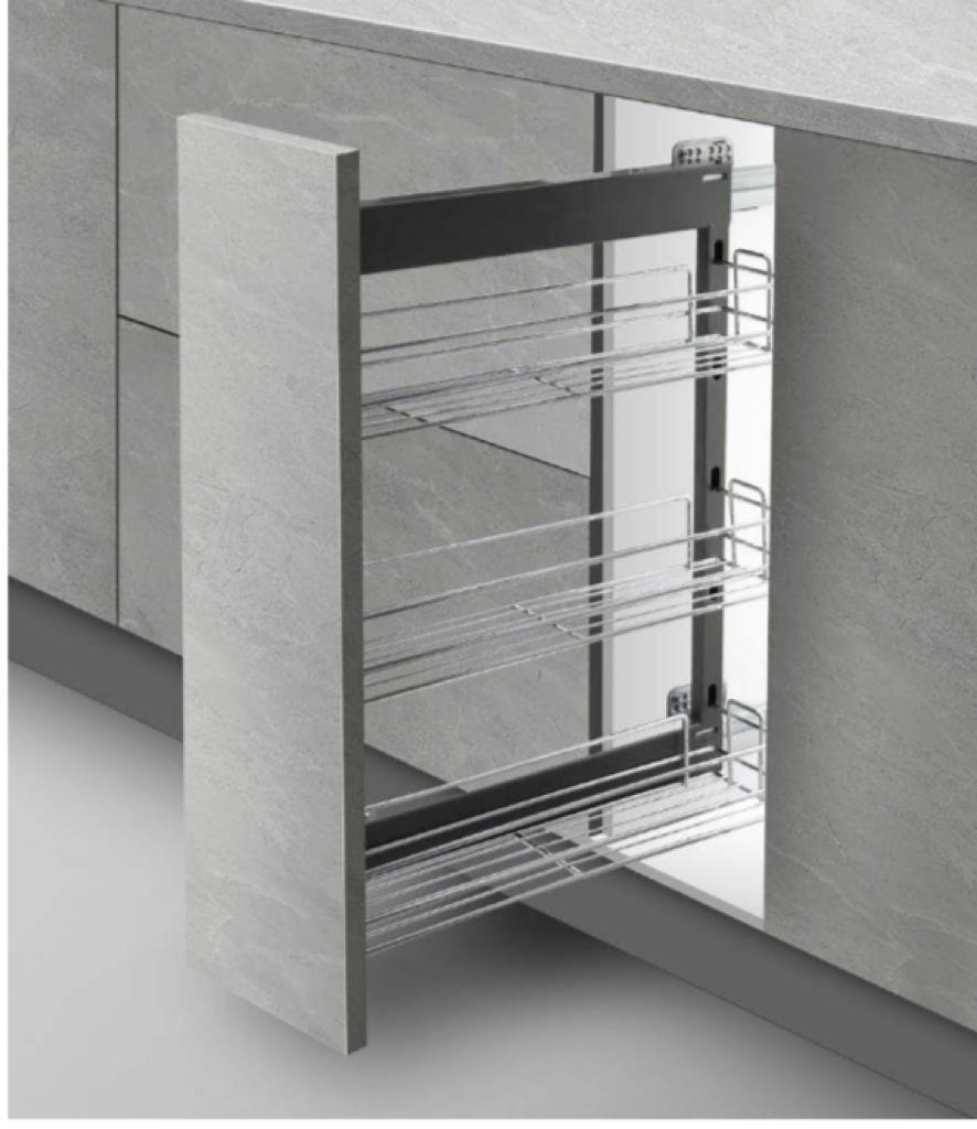 ESPECIERO 200MM 3 NIVELES INOXIDABLE IZQUIERDO IT22605