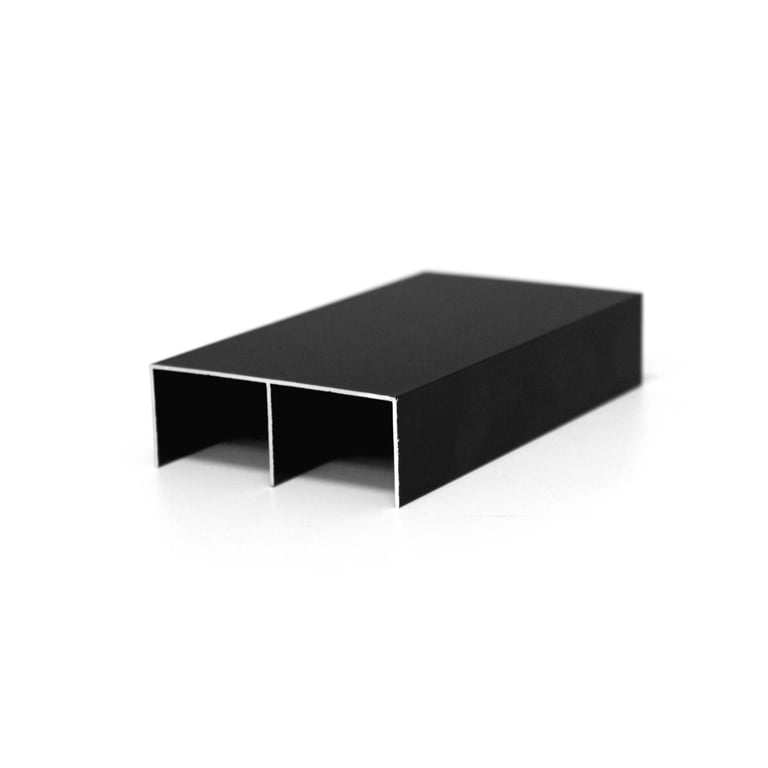 CARRIL SUPERIOR ARMARIO MOD 190 NEGRO 300CM ESPAÑOL