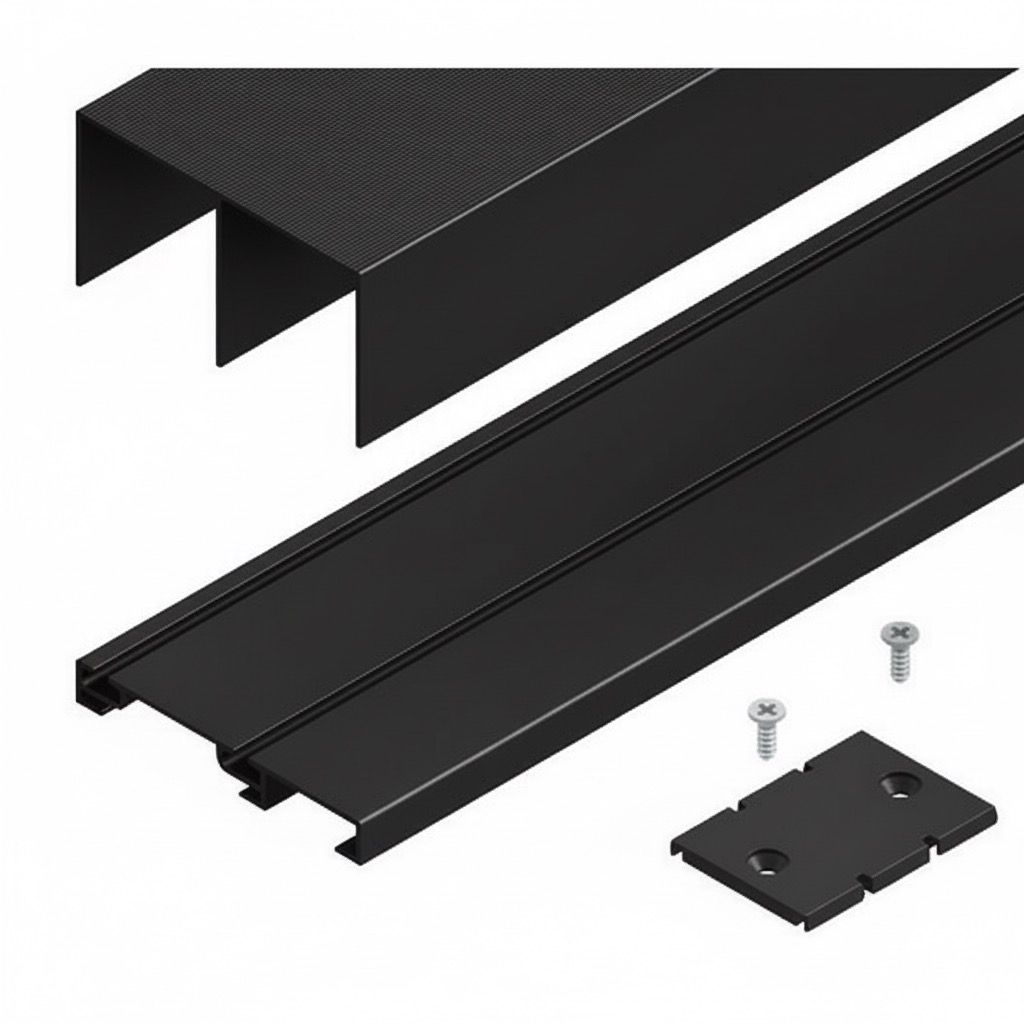KIT CARRIL SUPERIOR E INFERIOR 3M TERRA S85 712AM9300 NEGRO MATE SYSKOR