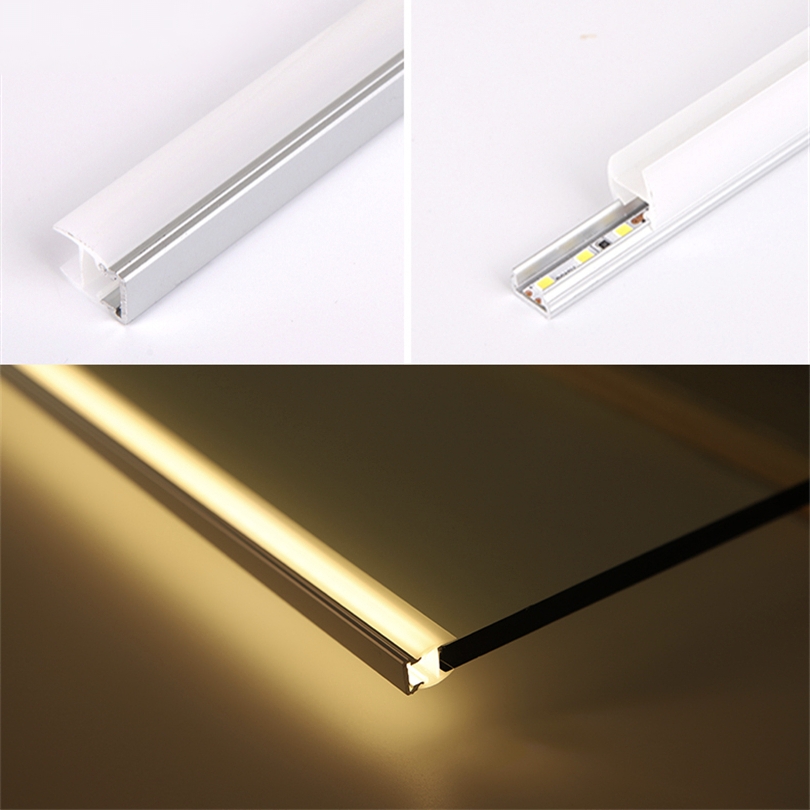 PERFIL LED ESTANTE MELAMINA NEGRO 2M IT54915