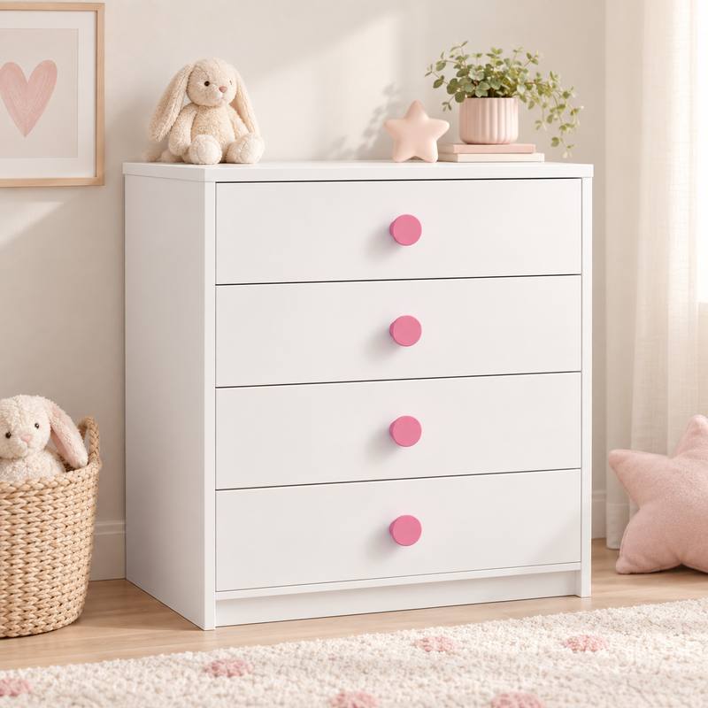 POMO INFANTIL CIRCULAR ROSA