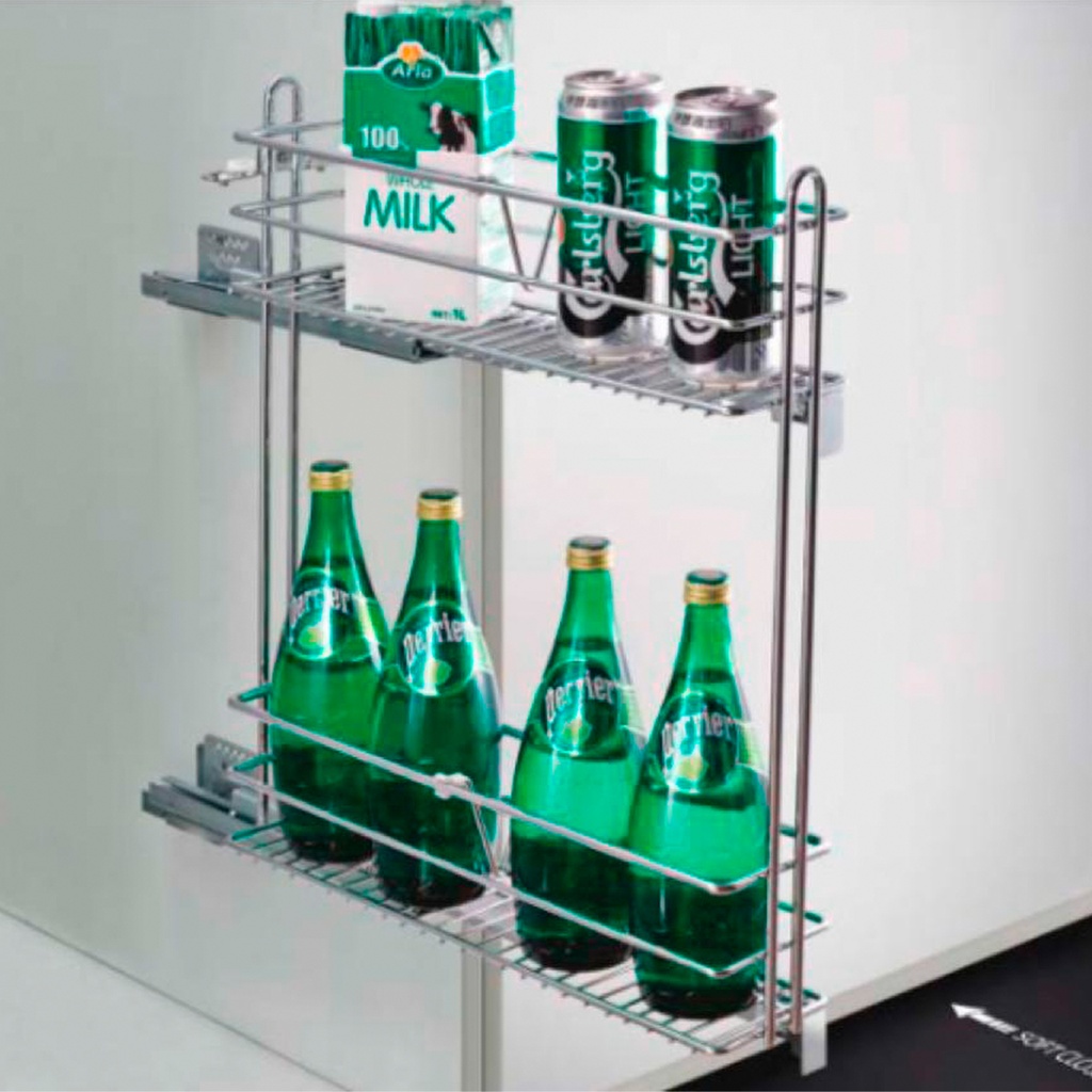 ESPECIERO 150MM 2 NIVELES CROMADO DERECHO IT22010