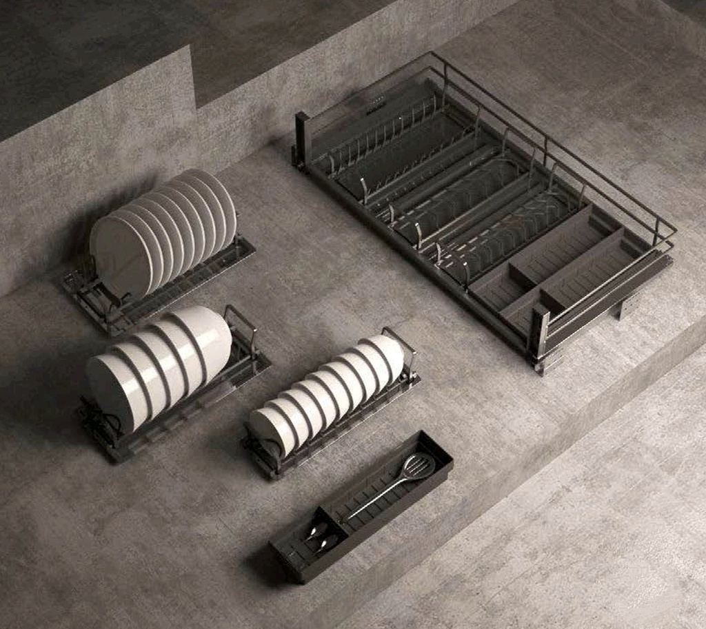 CANASTA ORGANIZADORA 3 LADOS 900MMS GRIS IT20360