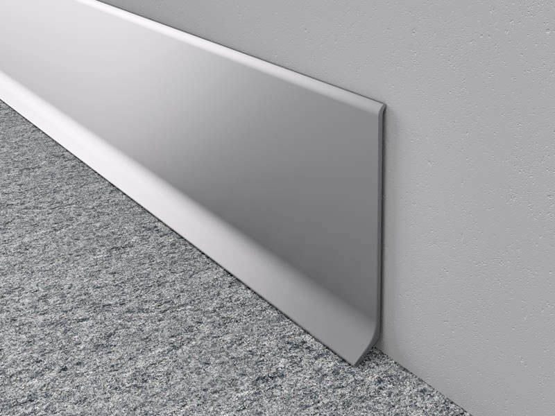 PERFIL RODAPIE ACABADO ANODIZADO SILVER 10CMX5,85M