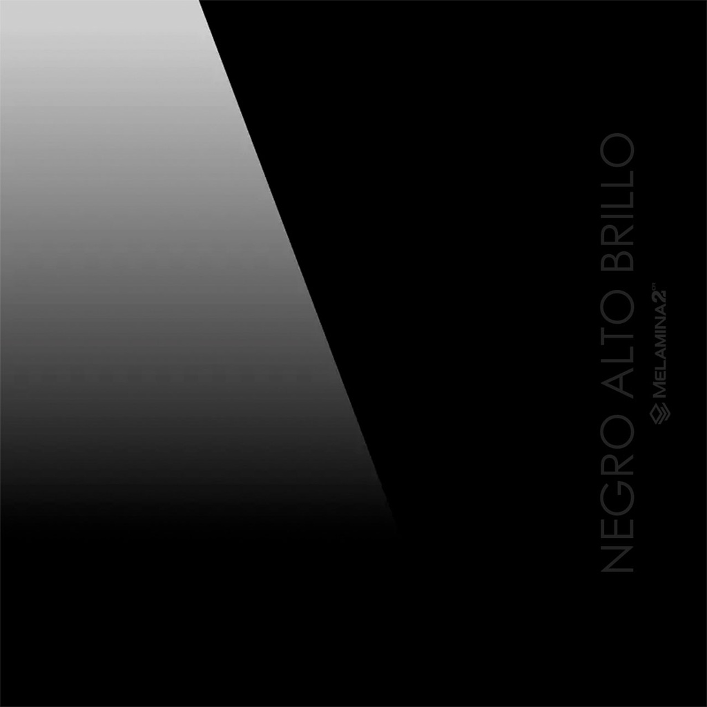 MELAMINA MDF NEGRO ALTO BRILLO 18x122x280 ESPAÑOLA