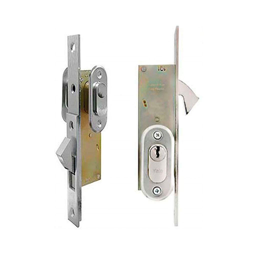 CERRADURA EMBUTIR PICO LORA ALUMINIO 854D LLAVE LLAVE YALE