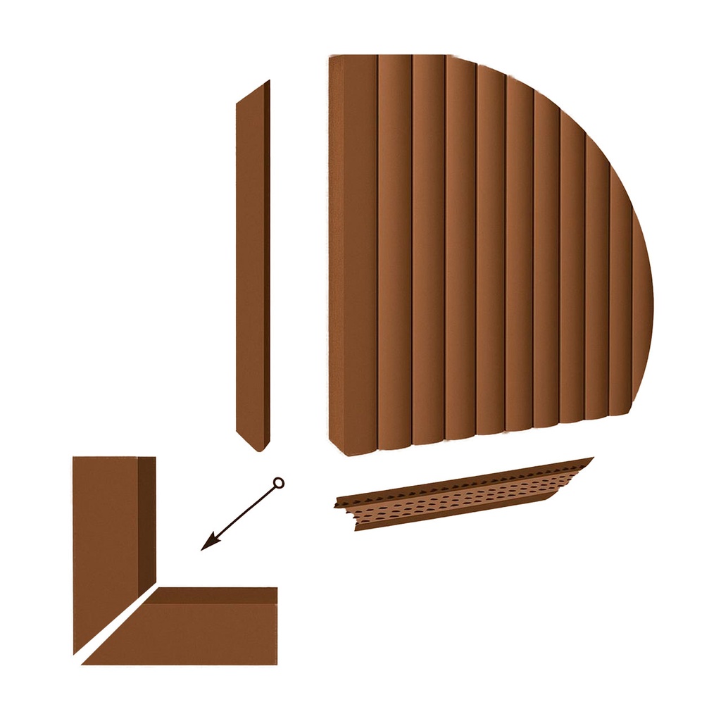 PERFIL ALUMINIO LAMINA 3D LATTE S027