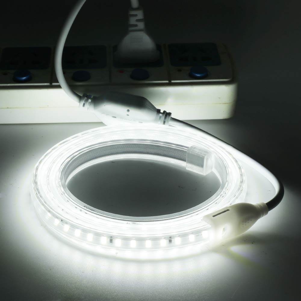 TIRA LED MANGUERA 6MM 110V FRIA 6500K POR METRO NATURICA