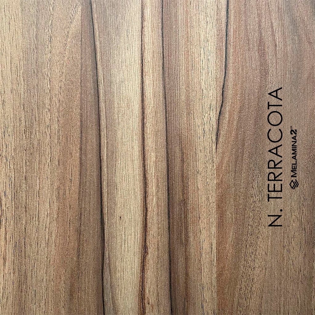 MELAMINA NOGAL TERRACOTA HIDROFUGA 18X214X244