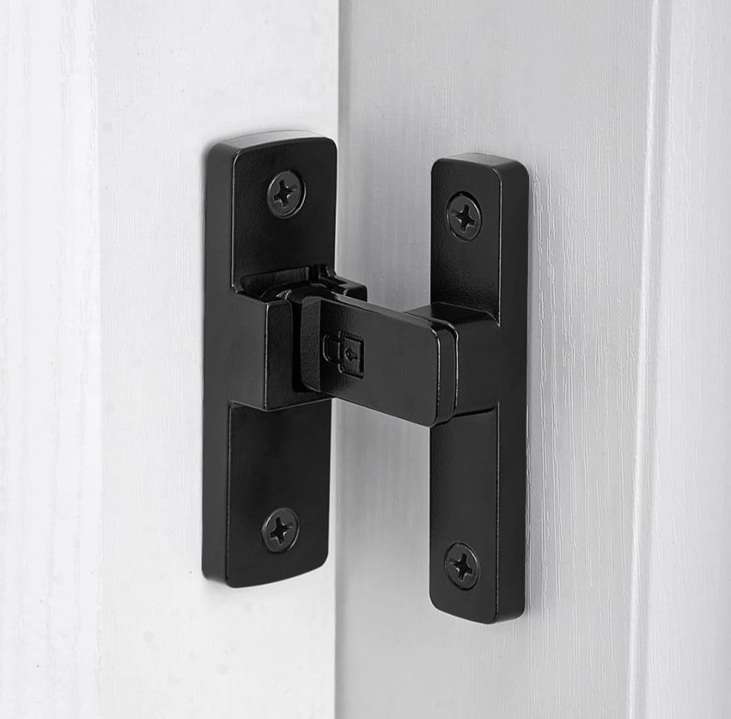 CERRADURA PUERTA CORREDIZA 90° NEGRO