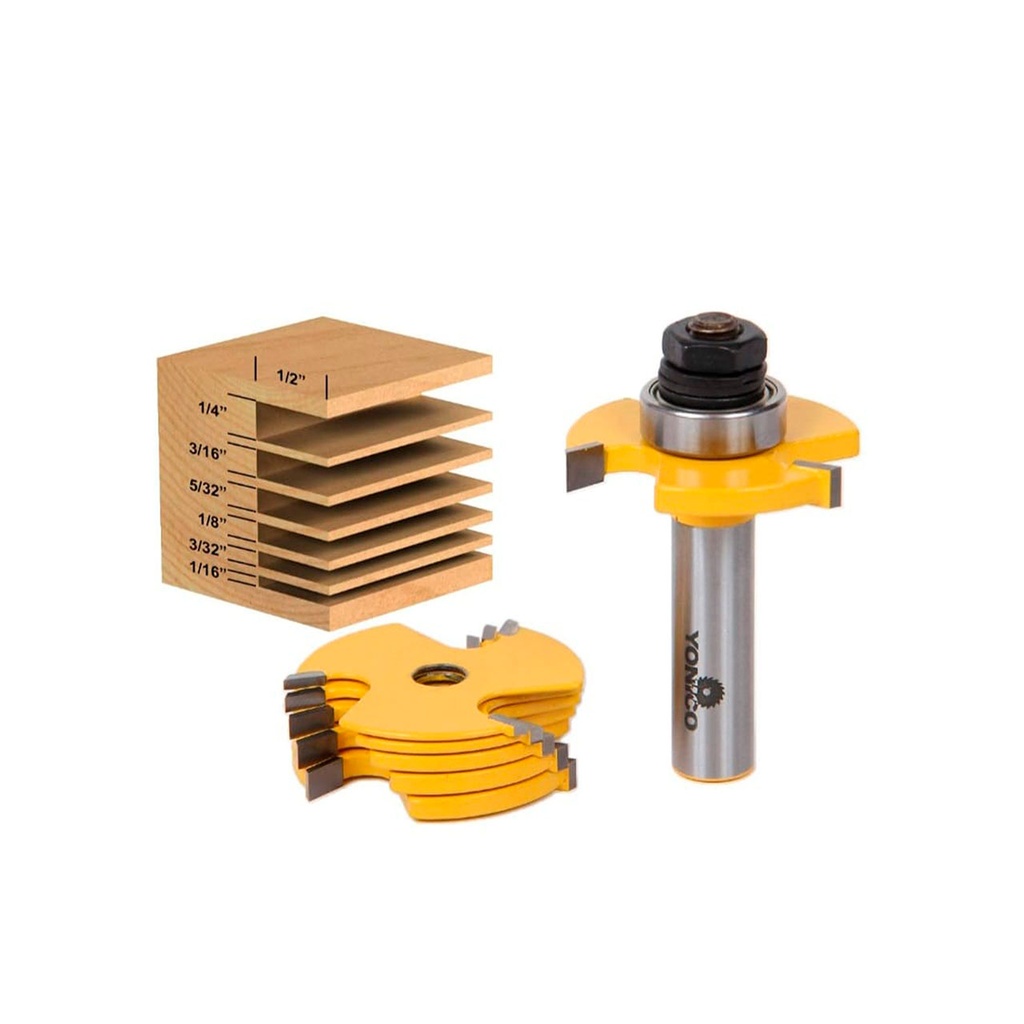CUCHILLA ROUTER DE RANURA 6 UND 1/2 Y 1/4 CARBURO