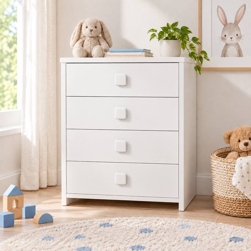 POMO INFANTIL CUADRADO BLANCO