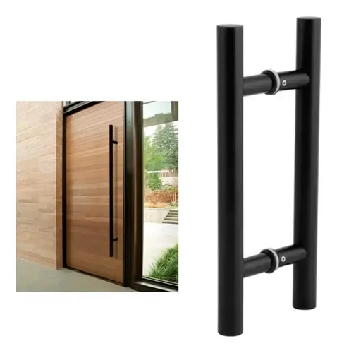 MANILLON REDONDO CENTRO 80CM-LARGO 120CM INOX 304 NEGRO PAR