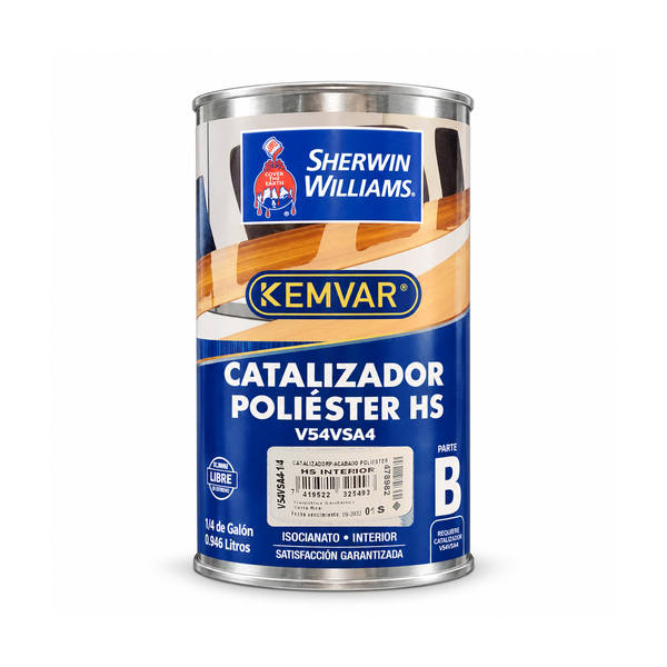 CATALIZADOR PARA CABADO POLIESTER HS INTERIOR V54VSA4-1/4 SHERWIN WILLIAMS