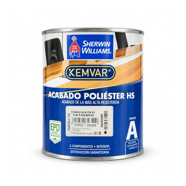 ACABADO POLIESTER HS SATINADO F64FSA1-1/4 SHERWIN WILLIAMS