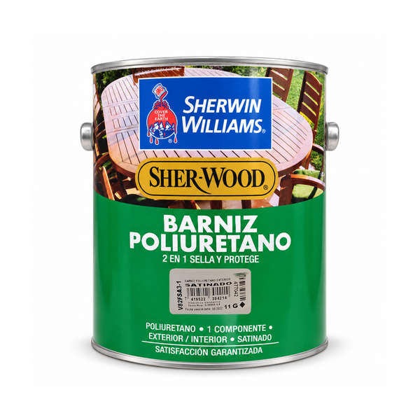 BARNIZ POLIURETANO EXTERIOR SATINADO V82FSA3-1 SHERWIN WILLIAMS