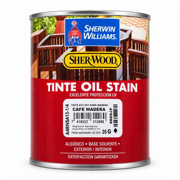 TINTE EXT/INT PARA MADERA CAFE MADERA A48NSA13-1/4 SHERWIN WILLIAMS