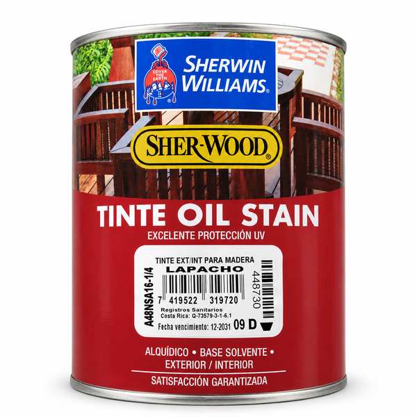 TINTE EXT/INT PARA MADERA LAPACHO A48NSA16-1/4 SHERWIN WILLIAMS