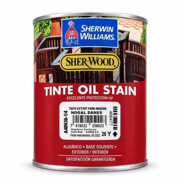 TINTE EXT/INT PARA MADERA NOGAL DANES A48N36-1/4 SHERWIN WILLIAMS