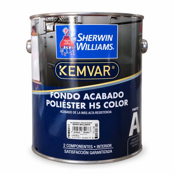 ACABADO POLIESTER NEGRO BRILLANTE F64BSA1-1 SHERWIN WILLIAMS