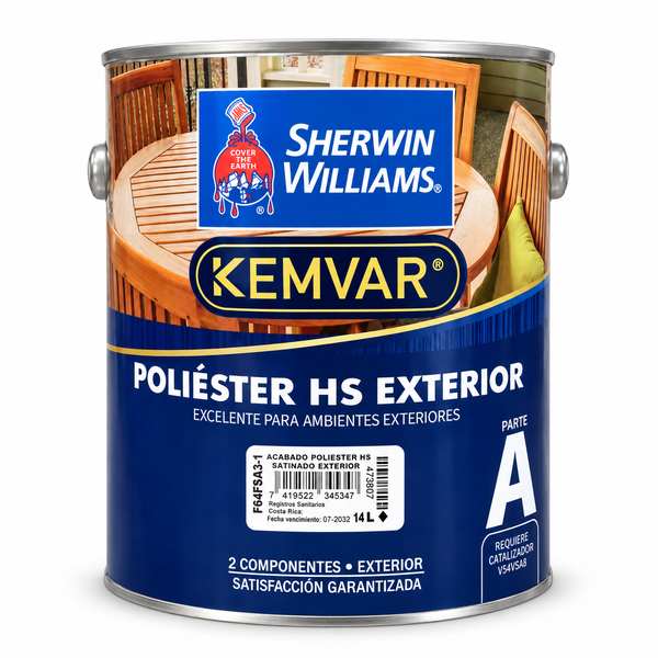ACABADO POLIESTER HS SATINADO EXTERIOR F64FSA3-1 SHERWIN WILLIAMS