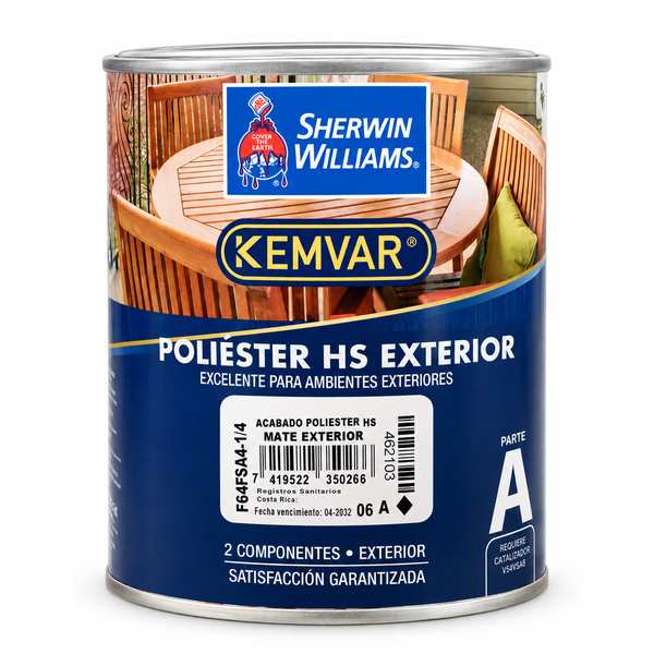 ACABADO POLIESTER HS MATE EXTERIOR F64FSA4-1/4 SHERWIN WILLIAMS