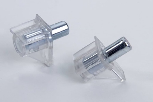 [PIN ESTANTE TRANSPAR] PIN ESTANTE SOPORTE PLASTICO TRANSPARENTE