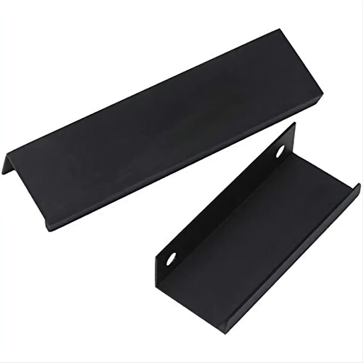 [TIR NEGRO PLANA 160] TIRADERA CANTO L NEGRO MATE 160MMS