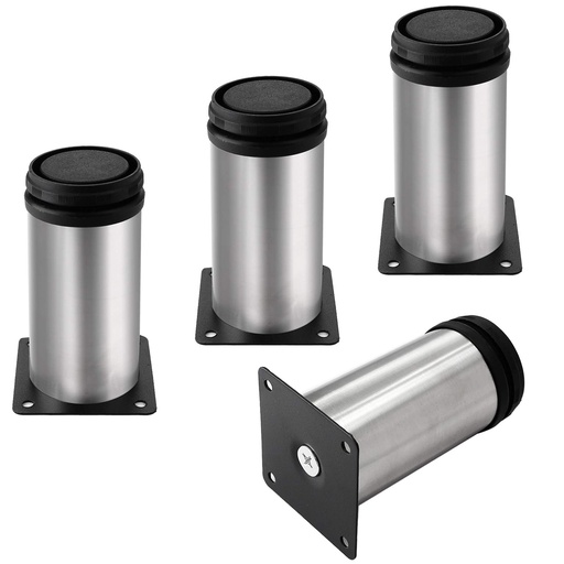 [PATA CILINDRICA 10] PATA MUEBLE INOXIDABLE CILINDRICA UND 10CM