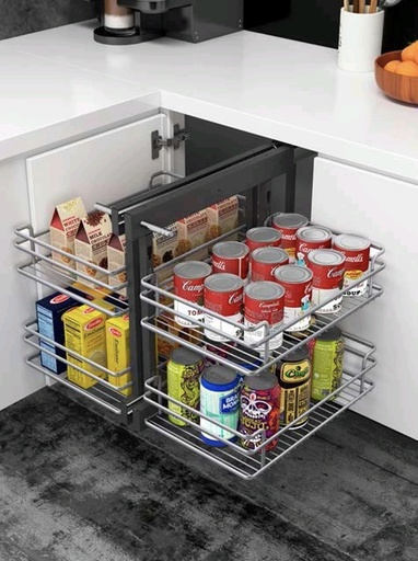 [MAGIC TOTAL IT23725] MAGIC CORNER CIERRE LENTO GRIS MATE EXTRACCION TOTAL MOD 90CM IT23325