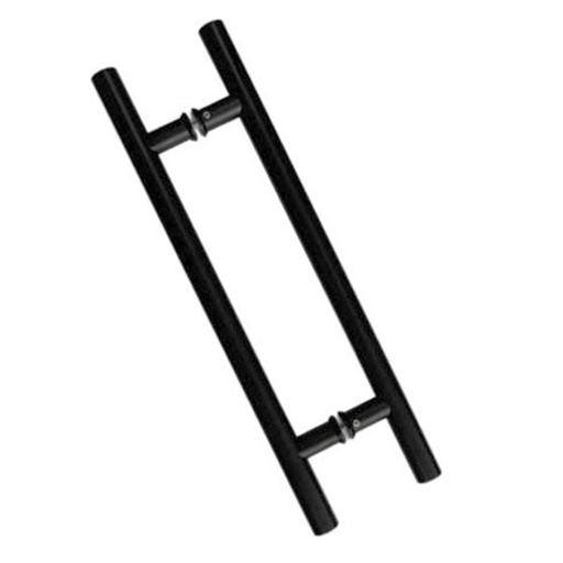 [TIR PUERTA 56 NEGRO] MANILLON REDONDO DOBLE NEGRO 56CM EXTERNO 90CM CARB