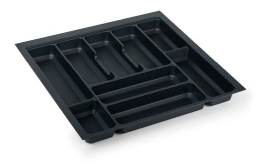 [CUBERTERO 450MM GRIS] CUBERTERO PLASTICO 450MM ANTRACITA