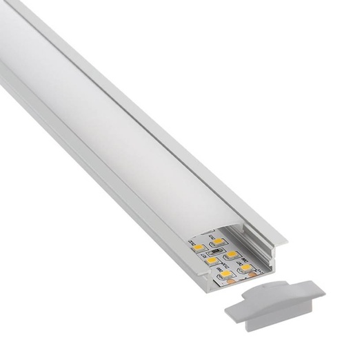 [PERFIL LED EMB ALU 2] PERFIL LED EMBUTIR ALUMINIO 2M IT54055