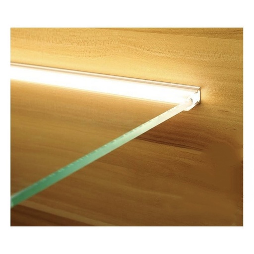[PERFIL VIDRIO ALUM] PERFIL LED ESTANTE VIDRIO ALUMINIO 2M IT54905