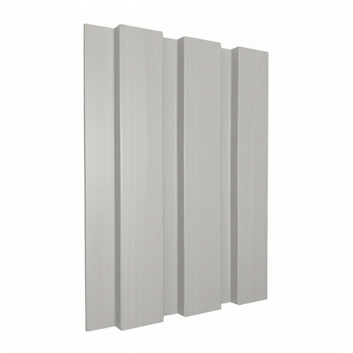 [ACANALA WHITE DE053] LAMINA ACANALADA DECORATIVA TEXTURED WHITE 24X160X290 DE053