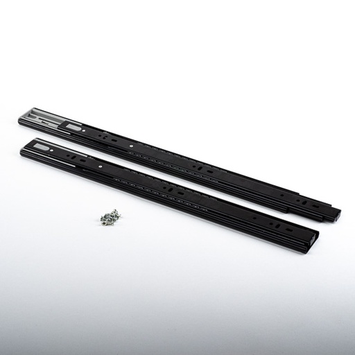 [RIEL NEGRO LENTO 14] RIEL TELESCOPICO NEGRO CIERRE LENTO 14 350MMS