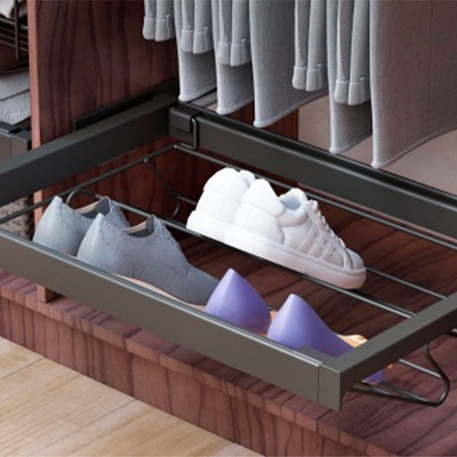 [ZAPATERA 90 IT40070] ZAPATERA 90CM ACERO CROMADO C/MARCO IT40070