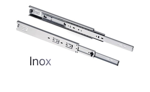 [RIEL CTE INOX 20 BYP] RIEL TELESCOPICO CIERRE CORRIENTE INOXIDABLE  20 500MMS