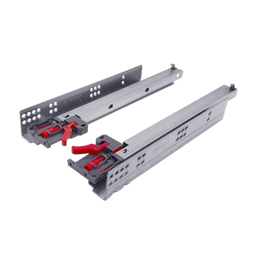 [RIEL OCULTO 12 SYSKO] RIEL OCULTO CIERRE LENTO 12 300MMS SALINIZADO SYSKOR