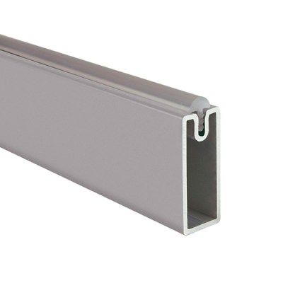 [TUBO CUADRADO ALUM 3] TUBO CLOSET CUADRADO C/GOMA PLATA MATE 3M 4MK100A02 SYSKOR