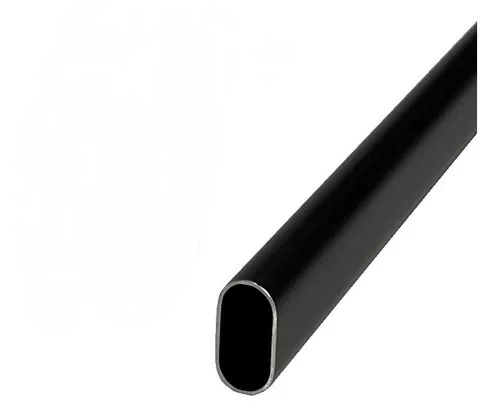 [TUBO NEGRO 3M DECOST] TUBO PERCHERO CLOSET OVALADO NEGRO 3M