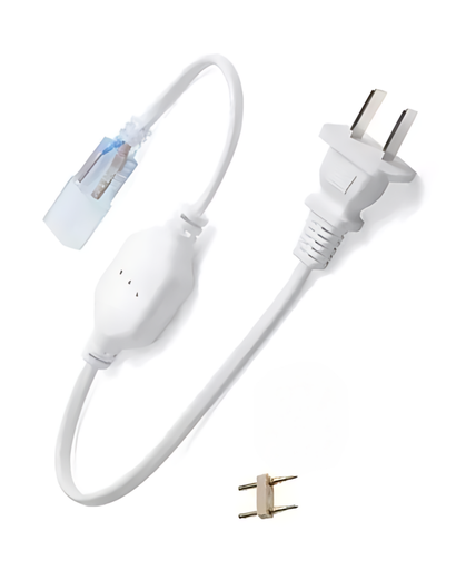[ADAPTADOR LED 6MM] ADAPTADOR PARA MAGUERA 6MM-12MM 110V SOPORTA HASTA 40M LINEALES NATU