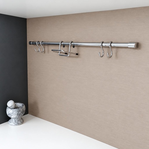 [TUBO C/SOPORTE 60CM] TUBO 60CM PARA COLGAR GANCHOS