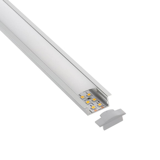 [PERFIL LED EMB ALU 3] PERFIL LED EMBUTIR ALUMINIO PEAL1010B 3M NATU